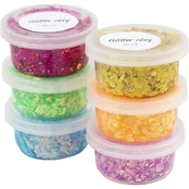 DIY Kit - Glitter Clay 6 pcs. (78746) kaina
