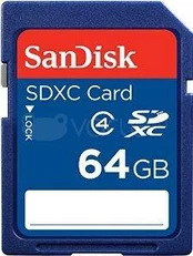 Atminties kortelė SanDisk 64GB SDXC Class 4