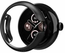 Dėklas Spigen Thin Fit, juodas - Google Pixel Watch 3/2/1 (41mm)