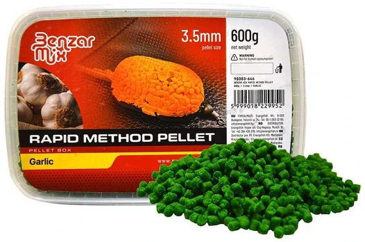 Peletės Benzar Mix Rapid Method Pellet 3,5mm 600g - Garlic