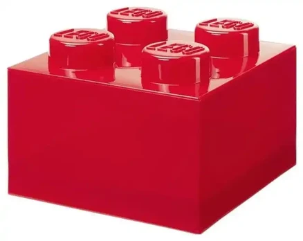 Lego Brick 4 raudona skaidri 40090804