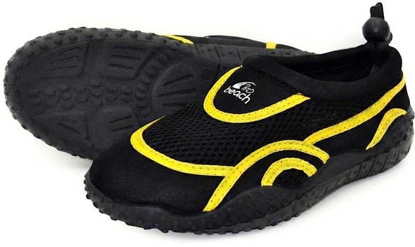 BUTY DO WODY JUNIOR Juodas/ Geltonas XQMAX R.28