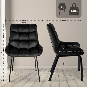 Mville Kėdė Saranda velvet