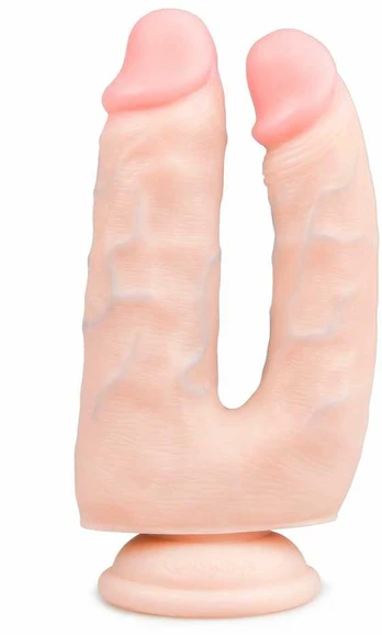 EasyToys Dual-Ended Silicone Intimate Model with Suction Cup 18 cm