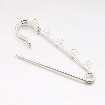 Žalvarinis sagės užsegimas 70x21 mm. 2 vnt, 1 maišelis