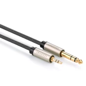 Ugreen cable audio cable TRS mini jack 3.5mm - jack 6.35mm 1m gray kaina