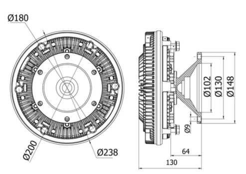 sankaba, radiatoriaus ventiliatorius CFC 10 000S