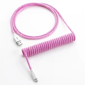 Klaviatūros laidas Cablemod Classic Coiled Keyboard Cable USB-C / USB Typ-A, rožinė kaina