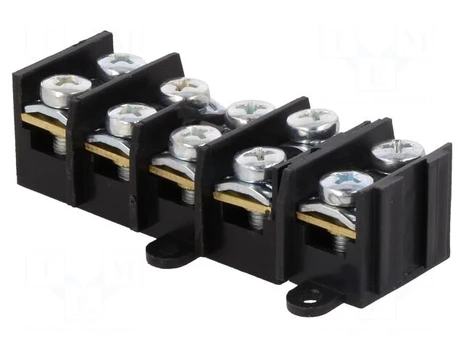 Terminal block | screw terminal | 10mm2 | 57A | ways: 5 | terminals: 10
