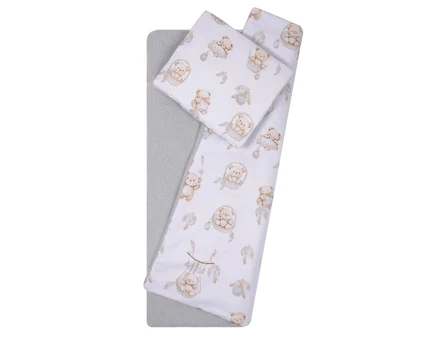 Bedding set to Strolley - 634 - BOUCLA / COTTON - GREY