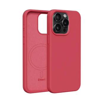 Dėklas Telforceone Etteri Silicone Mag Apple iPhone 15 Pro Max 6,7' raspberry