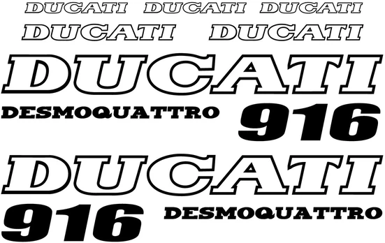 Ducati 916 desmo motociklo lipdukai
