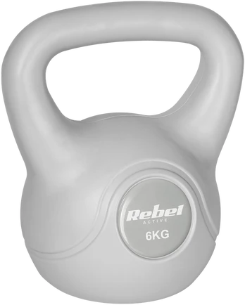 Kettlebell bitumiczny 6kg pilka REBEL ACTIVE