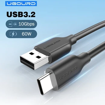 USB A į C greito įkrovimo laidas, 1 m