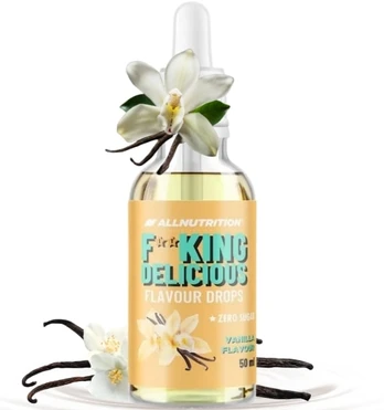 Allnutrition FITKING Delicious Flavour drops, Vanilla, 50 ml
