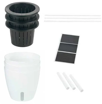 Maximex Set of three pots with irrigation system, Ø 13 cm