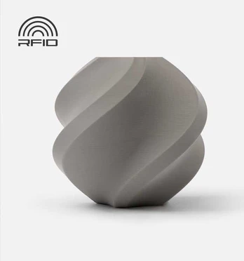 BambuLab Gija „Bambu Lab PLA Basic Gray“ 1kg 1.75 mm (su ritinėliu)