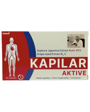 Herbin Kapilar aktiv, kojų venoms, 30 kapsulių