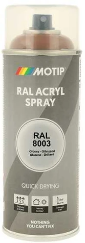 Motip Ral 8003 high gloss loam ruda