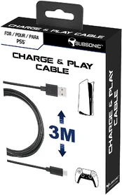 Charge and Play Cable Playstation 5 kaina