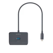 USB-C šakotuvas DELTACO, 5 Gbps, 4x USB-A, juodas / USBC-HUB203 / 1902428 kaina