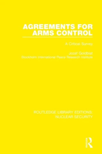 Agreements for Arms Control - Minkštas viršelis