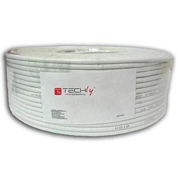 Techly Pro TechlyPro U/UTP Cat6 tinklo kabelis 4x2 vyta pora, 100% varis 100m pilkas