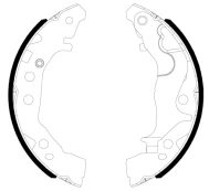 TEXTAR 91086800 Brake shoe set kaina