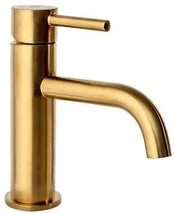 Praustuvo maišytuvas REA Lungo Low, Brushed Gold