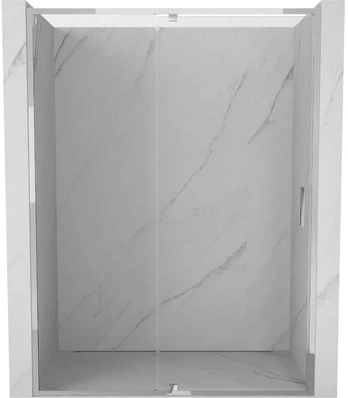 Dušo durys Mexen Exo, varstomos, 135 cm, transparent/chrome