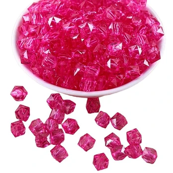 Kvadratiniai karoliukai, Deep Rose Red