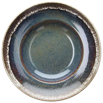 Dubuo D 26 cm BLOOM BLUE AND BROWN, porcel.