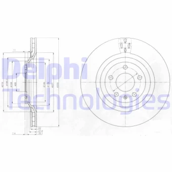 Stabdžių diskas DELPHI BG4087