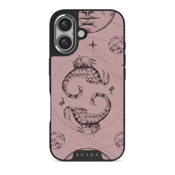 Scorpio - iPhone 16 Case, Elite Dark (MagSafe) / Silver / Pink