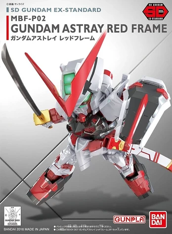 Bandai - SD EX-Standard Gundam Astray Raudona Frame, 65621