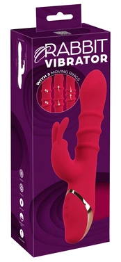 You2Toys Rabbit Vibrator with 3 Moving vibratorius kiškutis kaina