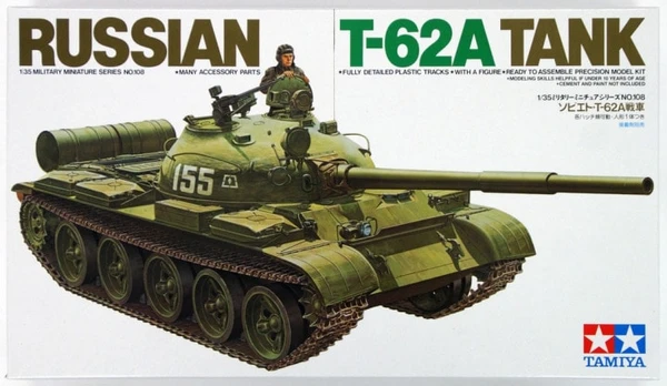 Tamiya – rusiškas tankas T-62A, 1/35, 35108