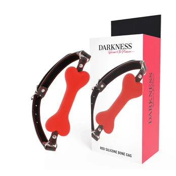 Burnos kaištis DARKNESS BONE GAG SILICONE
