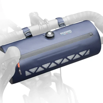 Rockbros AS-144 ROAD TO SKY handlebar bicycle bag, waterproof, 4 l - mėlynas
