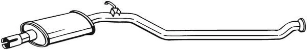 Vidurinis duslintuvas BOSAL 284-621