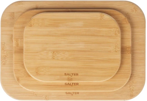 Salter BW14107 Simple Prep Bamboo Chopping Board Set
