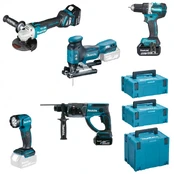 Combo Set 18V DDF484+DGA513+DHR202+DJV181+DML802 kaina