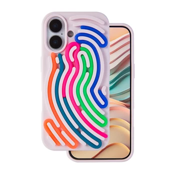 Dėklas Telforceone DIY Snake case for iPhone 17 6,3' pink