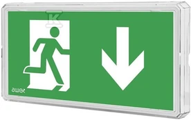 Awex OPR.EXIT IP65 LED 1W 1H 2-ZAD.AT