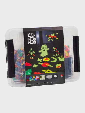 Plus-Plus - Build and Glow Storage Box / 2000 pcs ( 3919 )