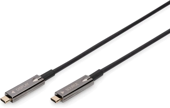 Assmann Electronic DIGITUS USB Type-C-USB Type-C AOC hibridinis FO kabelis 4K 60Hz USB 3.1 SPEC 15m