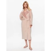 Calvin Klein Vilnonis paltas K20K205855 Rožinė Regular Fit