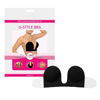 Bye Bra U-Style Liemenėlė A Juoda - Klijuojama