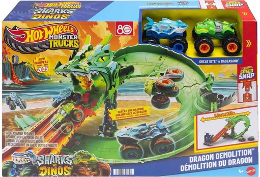 Hot Wheels Monster Trucks Dragon Destruction Autorata