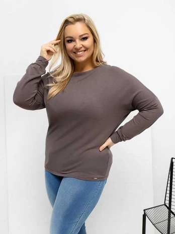Palaidinė moteriška ruda plus size RV